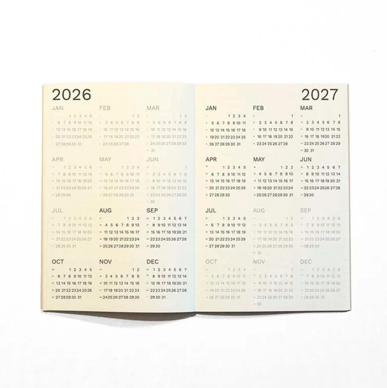 Octagon | Agenda Small Monthly Planner Plus A5 2026-2027 Biscuit (Mensual)