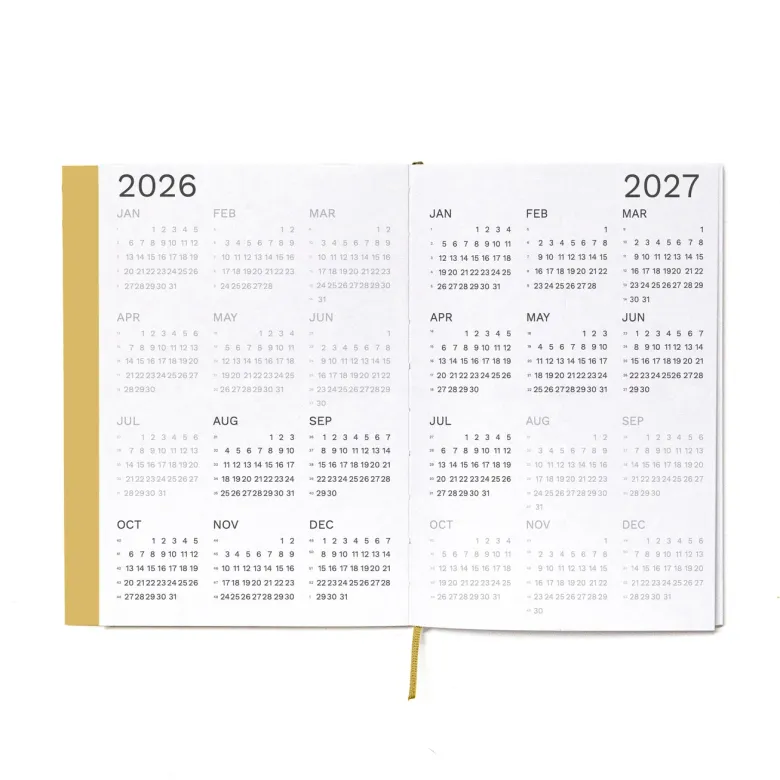Octagon | Agenda Weekly Planner A5 Camel 2026-2027 (Semanal)