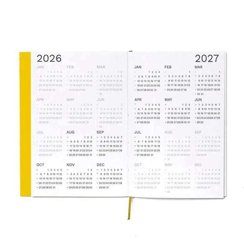 Octagon | Agenda Weekly Planner A5 Yellow 2026-2027 (Semanal)