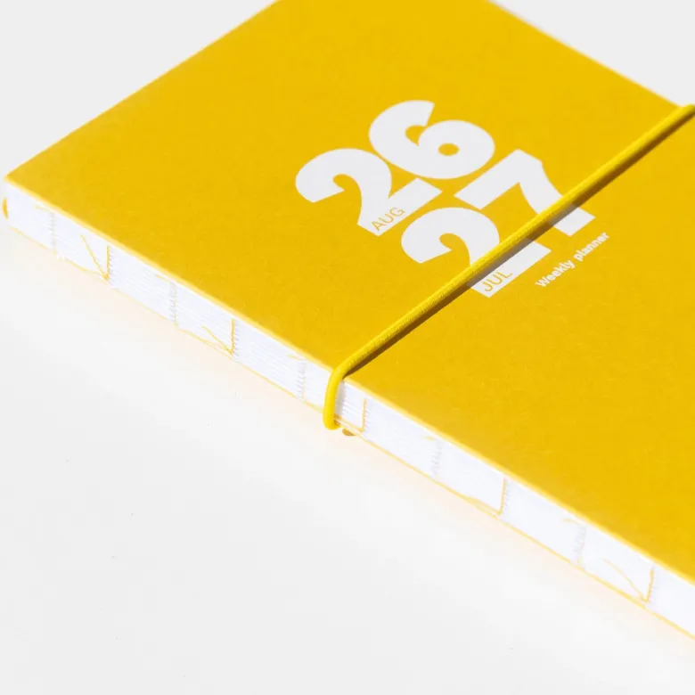 Octagon | Agenda Weekly Planner A5 Yellow 2026-2027 (Semanal)