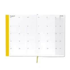 Octagon | Agenda Weekly Planner A5 Yellow 2026-2027 (Semanal)