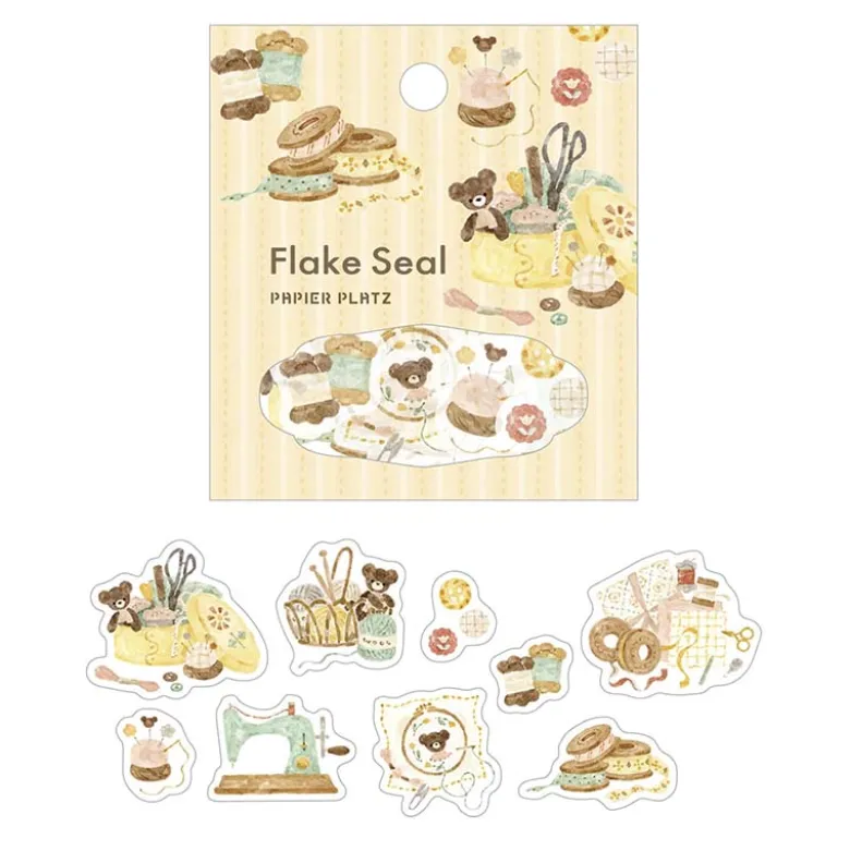 Papier Platz | Pegatinas Flake Nakauchi Waka Bears Sewing