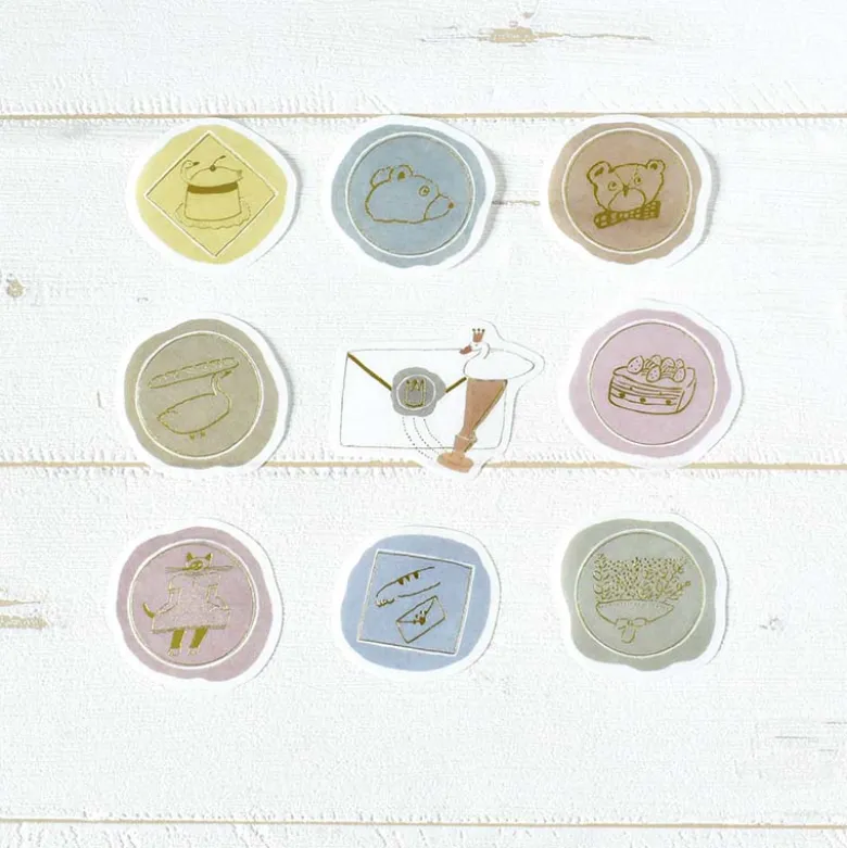 Papier Platz | Pegatinas Flake Shochirou Tobimatsu Sealing Stamps