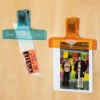 Penco | Clip de Plástico Glitter Orange