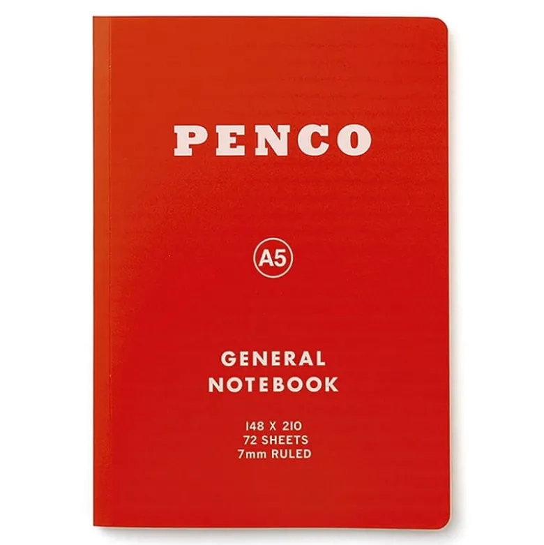Penco | Cuaderno Soft PP A5 Red (Rayas)