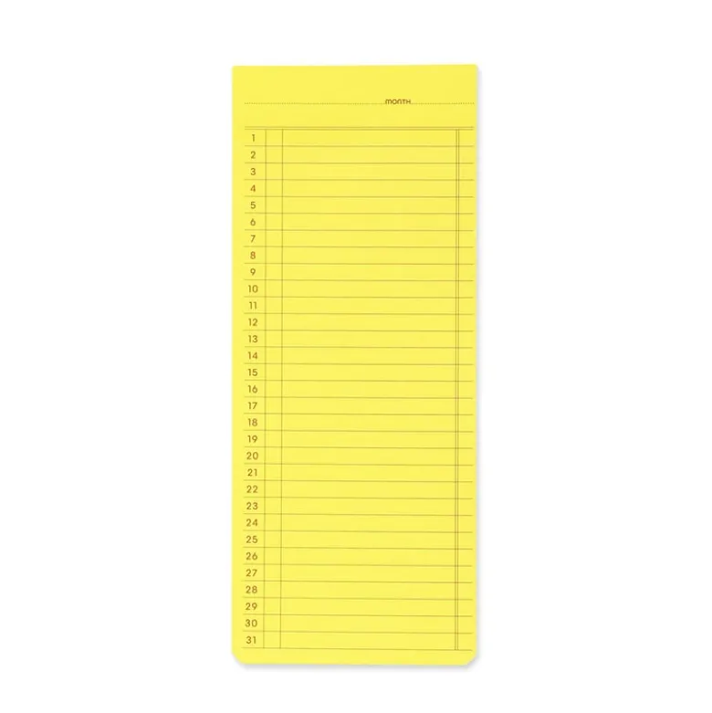 Penco | Notas Adhesivas Monthly Yellow