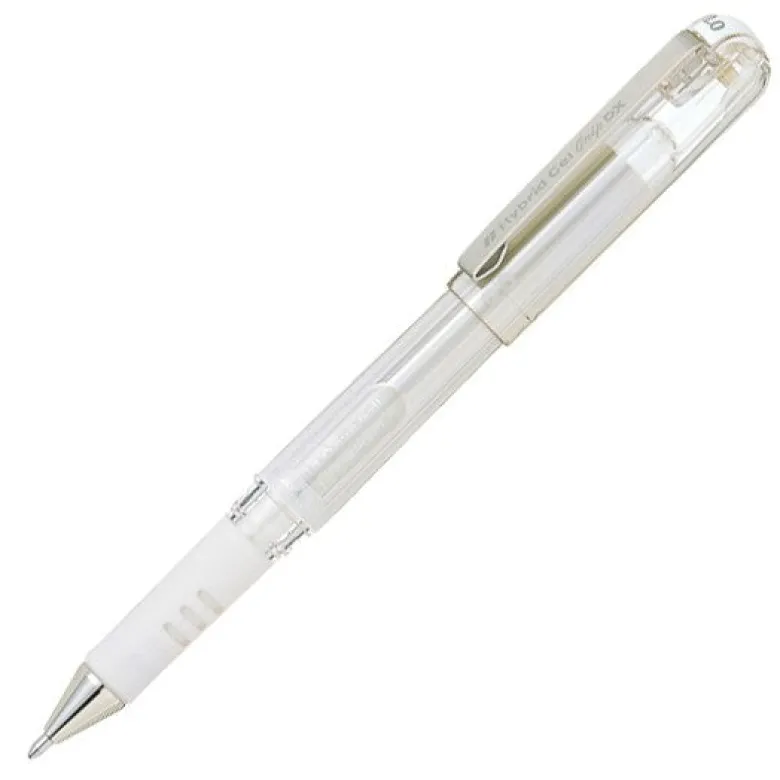 Pentel | Bolígrafo de Tinta Blanca Hybrid Gel 1.0