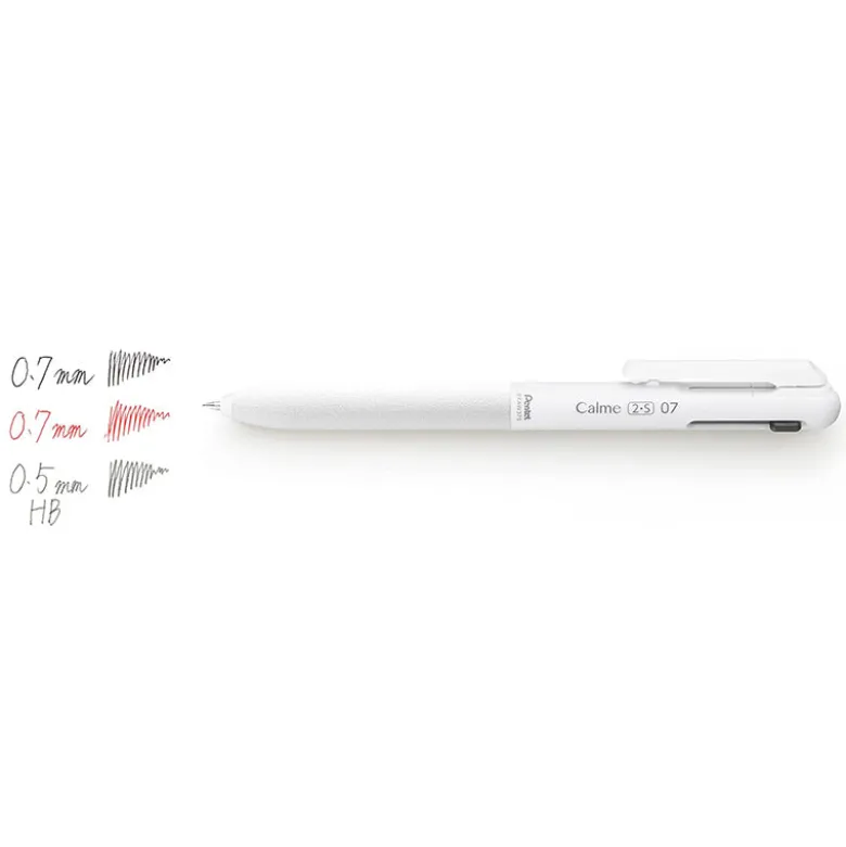 Pentel | Bolígrafo Multicolor + Portaminas Calme Blanco