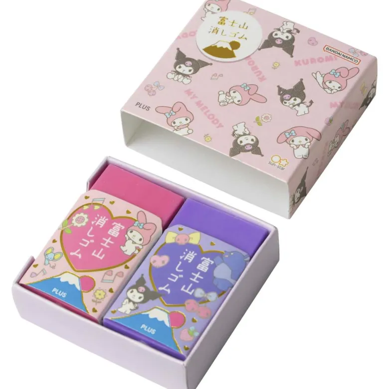 Plus | Set de Gomas de Borrar Air In Mt Fuji x Sanrio My Melody & Kuromi