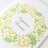 RyuRyu | Tarjeta de Felicitación Embroidery Mimosa