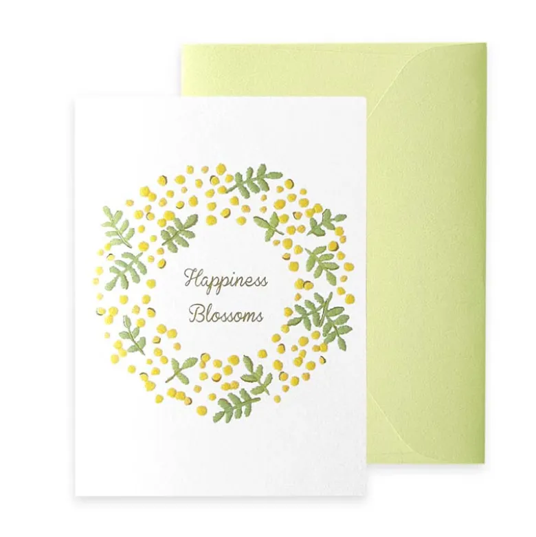 RyuRyu | Tarjeta de Felicitación Embroidery Mimosa