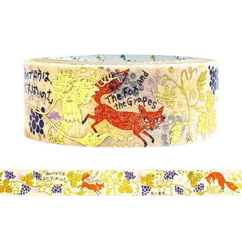Seal-do | Jewel of Fairy Tale Fox and Grapes Washi Tape