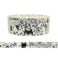 Seal-do | Kenji Miyazawa Phantom Light Cat's Office Washi Tape