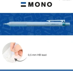 Tombow | Portaminas Mono Graph Lite 0.5 Smokey Blue