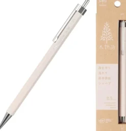 Tombow | Portaminas Wooden Monogatari 0.5 White