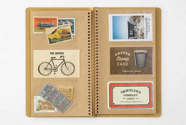 Traveler's Company | Cuaderno con Espiral A5 Slim Porta Tarjetas