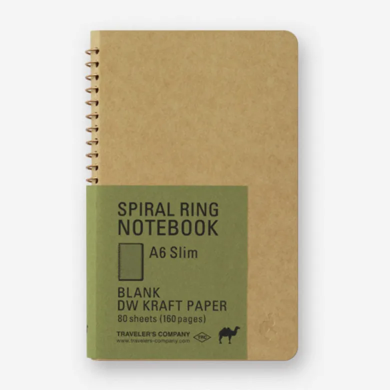 Traveler's Company | Cuaderno con Espiral A6 Papel Kraft