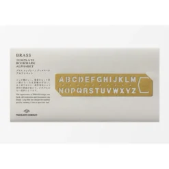 Traveler's Company | Marcapáginas Brass Template Alphabet