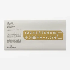 Traveler's Company | Marcapáginas Brass Template Number