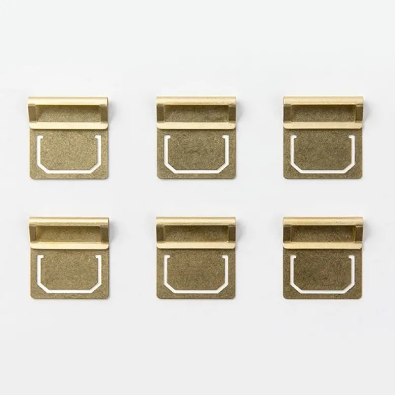 Traveler's Company | Marcapáginas Brass Index Plate