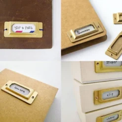 Traveler's Company | Placas de Rótulo Brass Label Plate