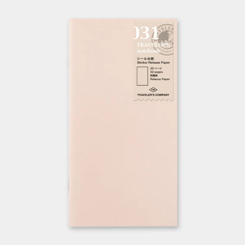 Traveler's Company | Recambio Regular 031 Sticker Release Paper