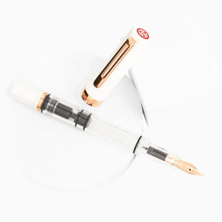 TWSBI | Pluma Estilográfica ECO White With Rose Gold EF