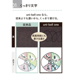 Uniball | Bolígrafo ONE Fika Color 0.38 Poppy Red