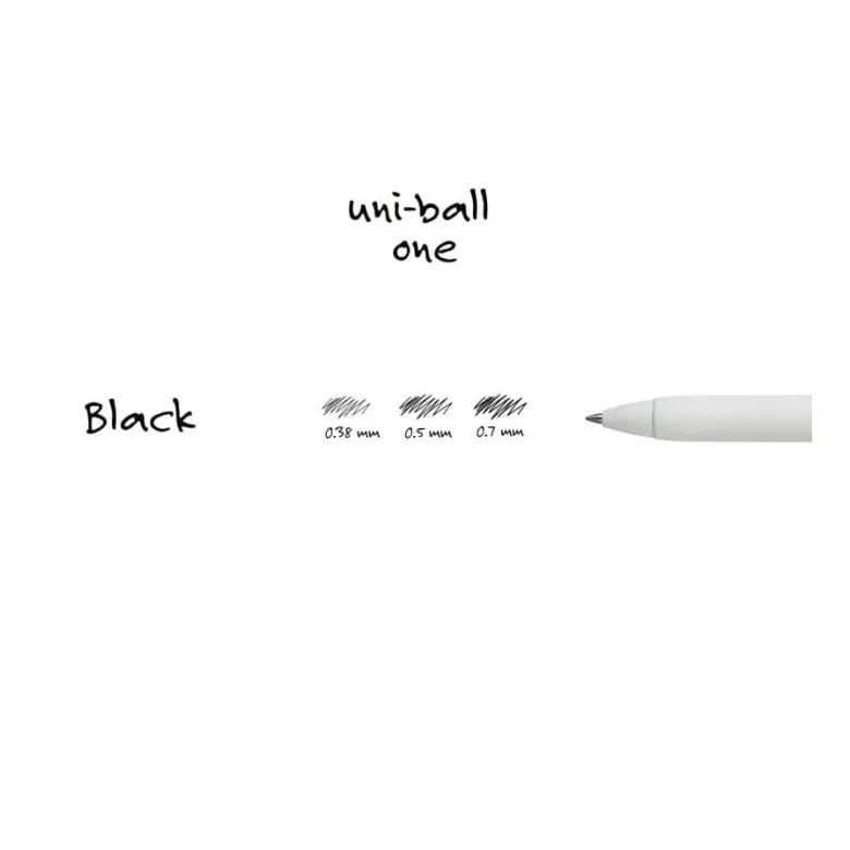 Uniball | Bolígrafo ONE 0.38 Negro