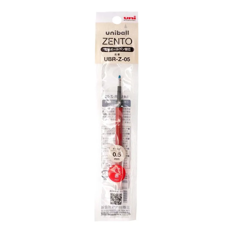 Uniball | Recambio Rojo 0.5mm para Bolígrafo Uniball Zento