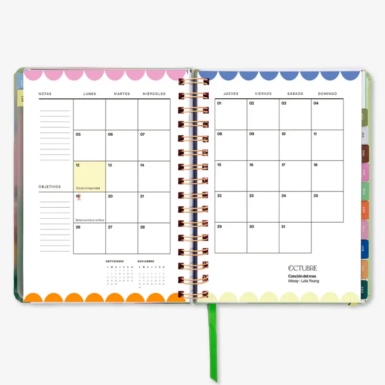Uo Estudio | Agenda Escolar Bloom 2026-2027 (Semanal)