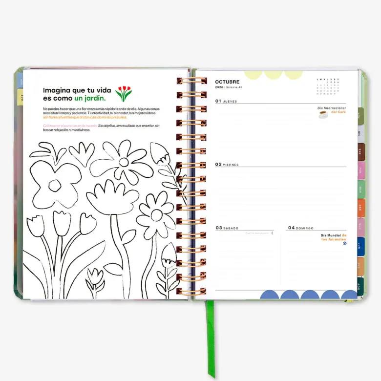 Uo Estudio | Agenda Escolar Bloom 2026-2027 (Semanal)