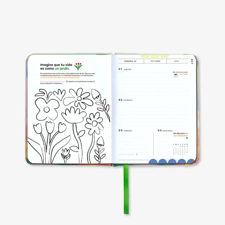 Uo Estudio | Agenda Escolar Bloom MINI 2026-2027 (Semanal)