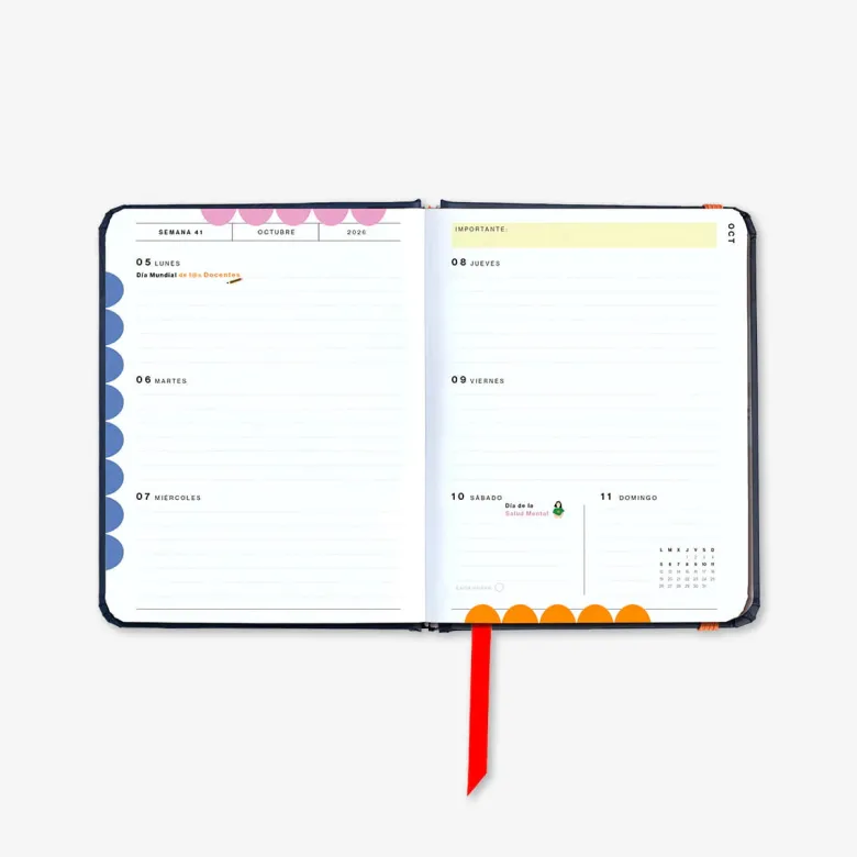 Uo Estudio | Agenda Escolar Kyoto MINI 2026-2027 (Semanal)
