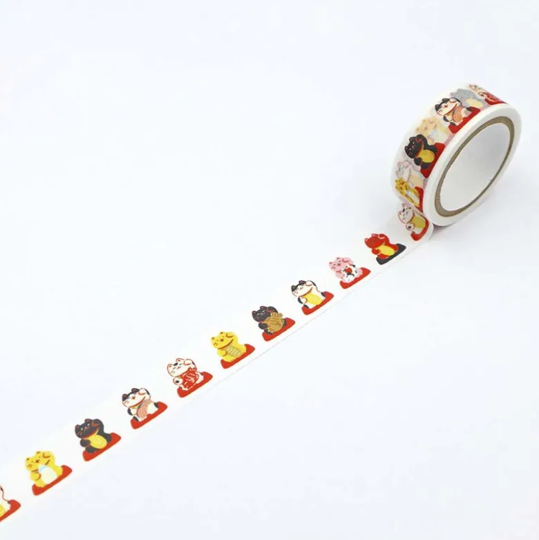 World Craft | Hohoemi Maneki Neko Washi Tape