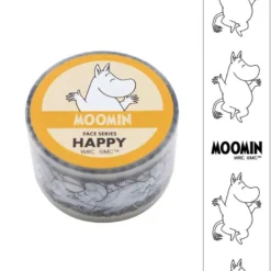 World Craft | Moomin Face Series Happy Clear Tape