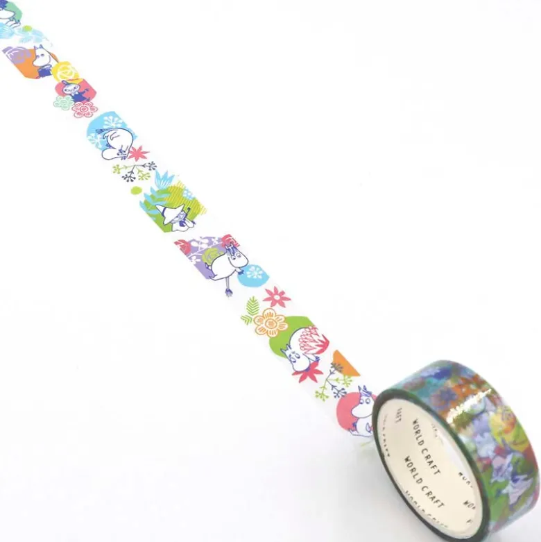 World Craft | Moomin Flower Clear Clear Tape