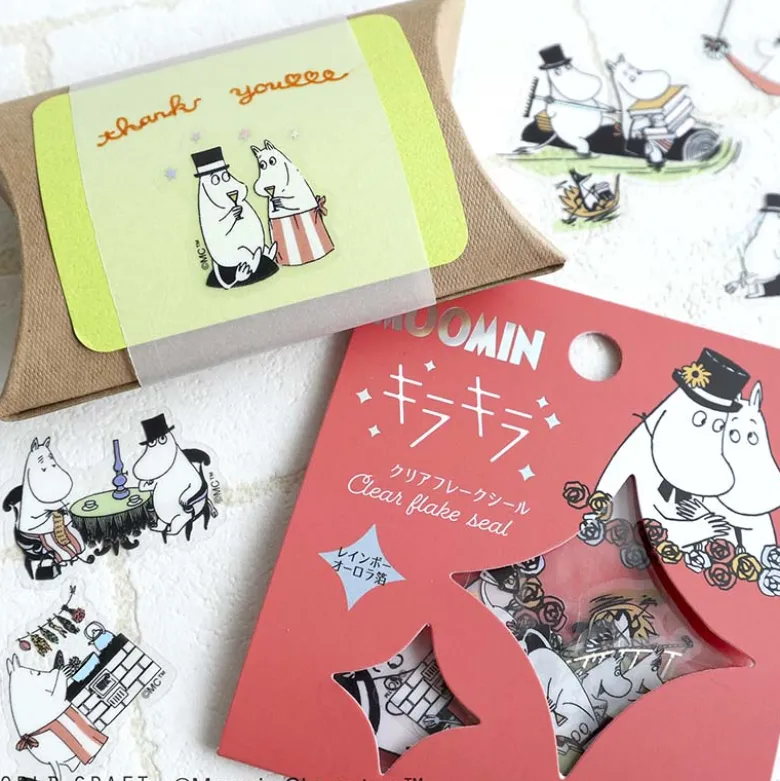 World Craft | Pegatinas Flake KiraKira Moominpappa & Moominmamma
