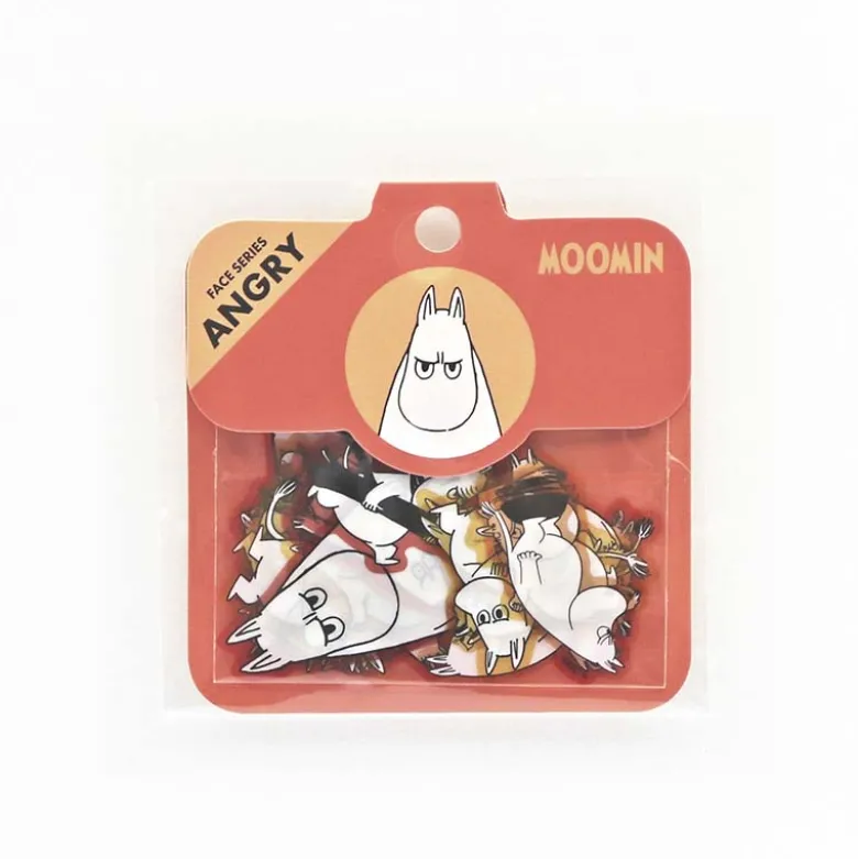 World Craft | Pegatinas Flake Moomin Face Series Angry