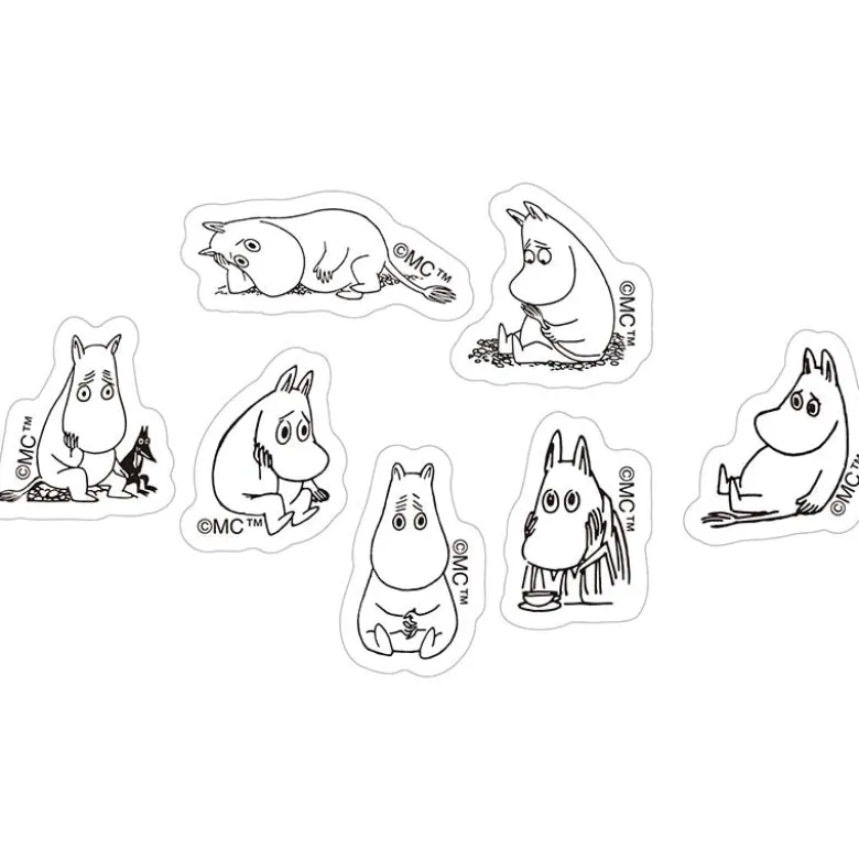World Craft | Pegatinas Moomin Face Series Thinking