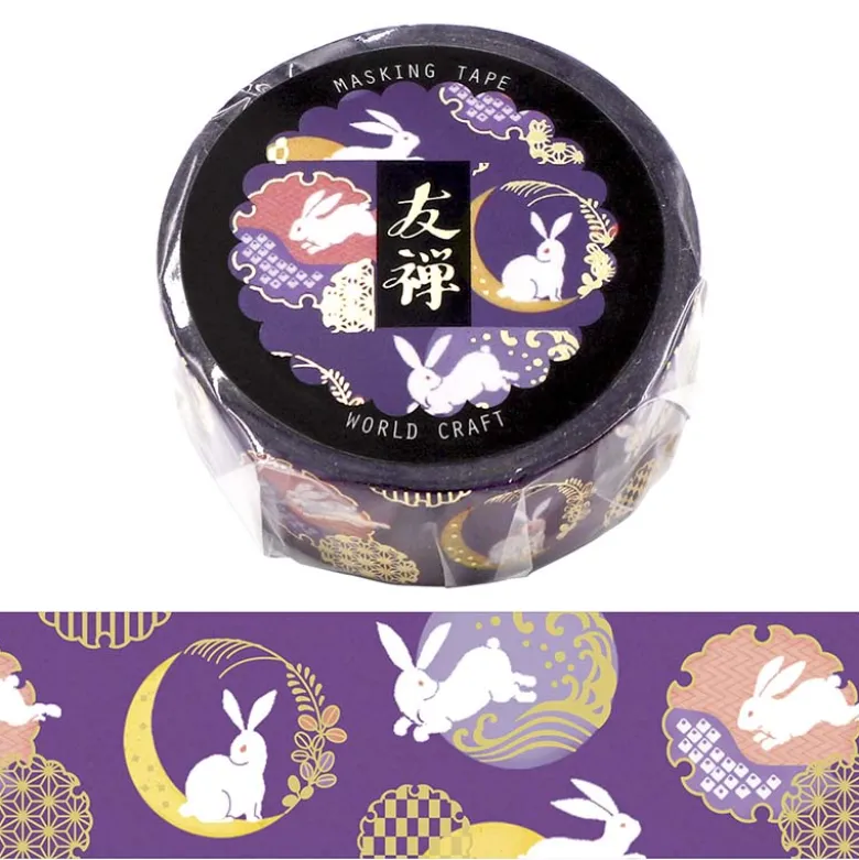 World Craft | Yuzen Moon Rabbit Washi Tape
