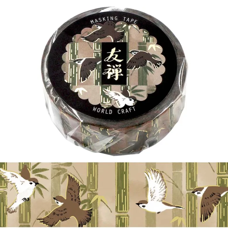 World Craft | Yuzen Sparrow Washi Tape
