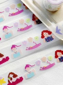 XiYue | Pegatinas en Rollo Colorful Girls