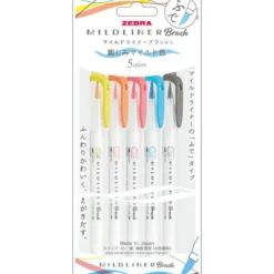 Zebra | Pack de Rotuladores Pincel Mildliner Soft (Nuevo Packaging)