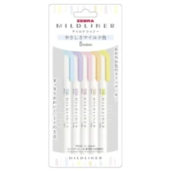 Zebra | Pack de Subrayadores Mildliner Gentle (Nuevos Colores)
