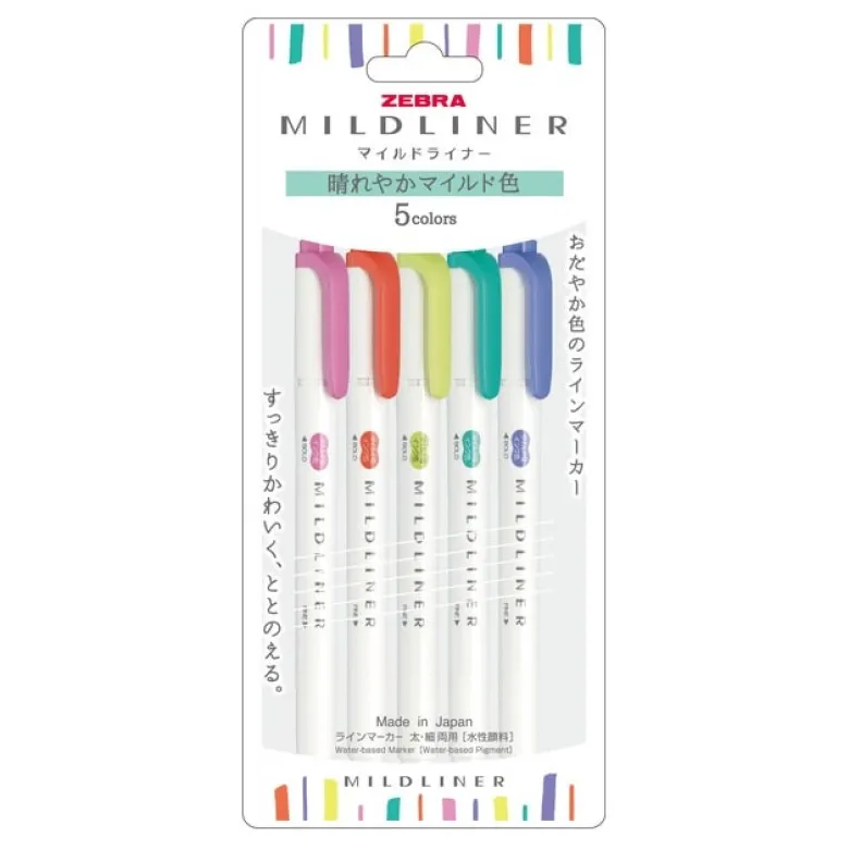 Zebra | Pack de Subrayadores Mildliner Bright (Nuevo Packaging)