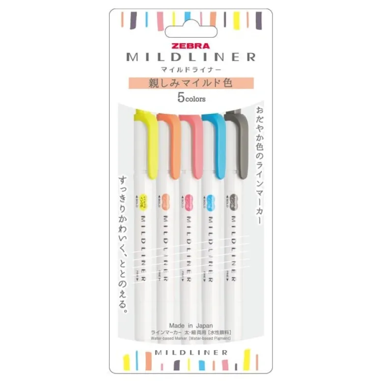 Zebra | Pack de Subrayadores Mildliner Soft (Nuevo Packaging)