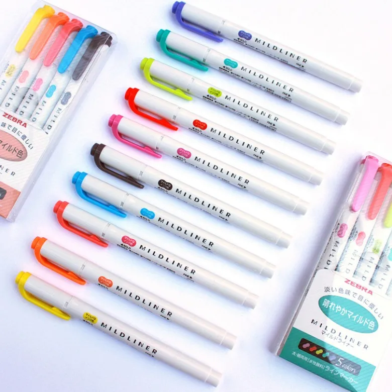 Zebra | Subrayadores Mildliner Colores Nuevos (Individual)
